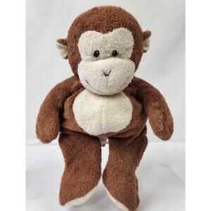 Ty Pluffies Floppy Dangles The Brown Monkey 10” Stuffed Plush 2002 Stitch Eyes